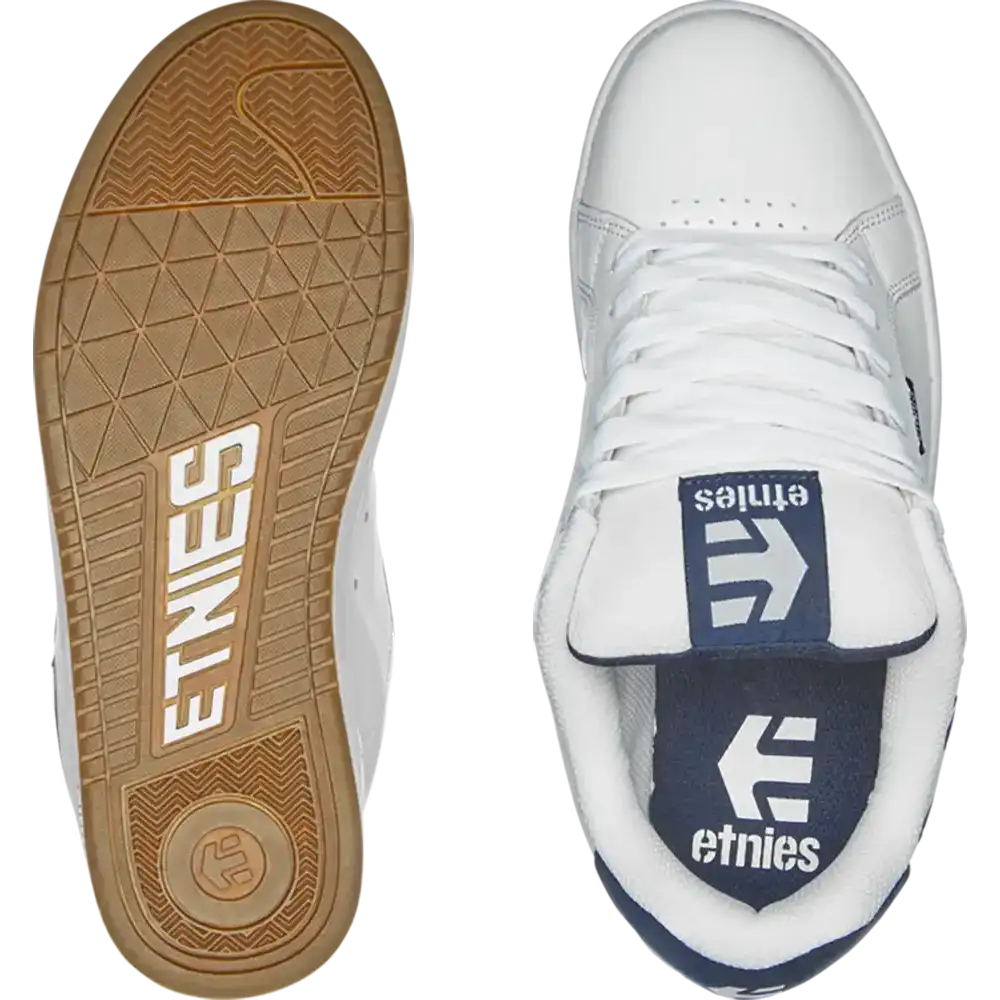Fader white/navy - skate shoes | etnies Official Low-Top Shoe Etnies Skate Original Sustainability Gear