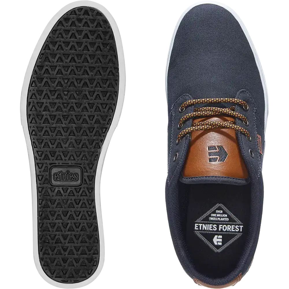 Jameson 2 Eco navy/tan/white - skate shoes | etnies Official Low-Top Shoe Etnies Skate Original Sustainability Gear
