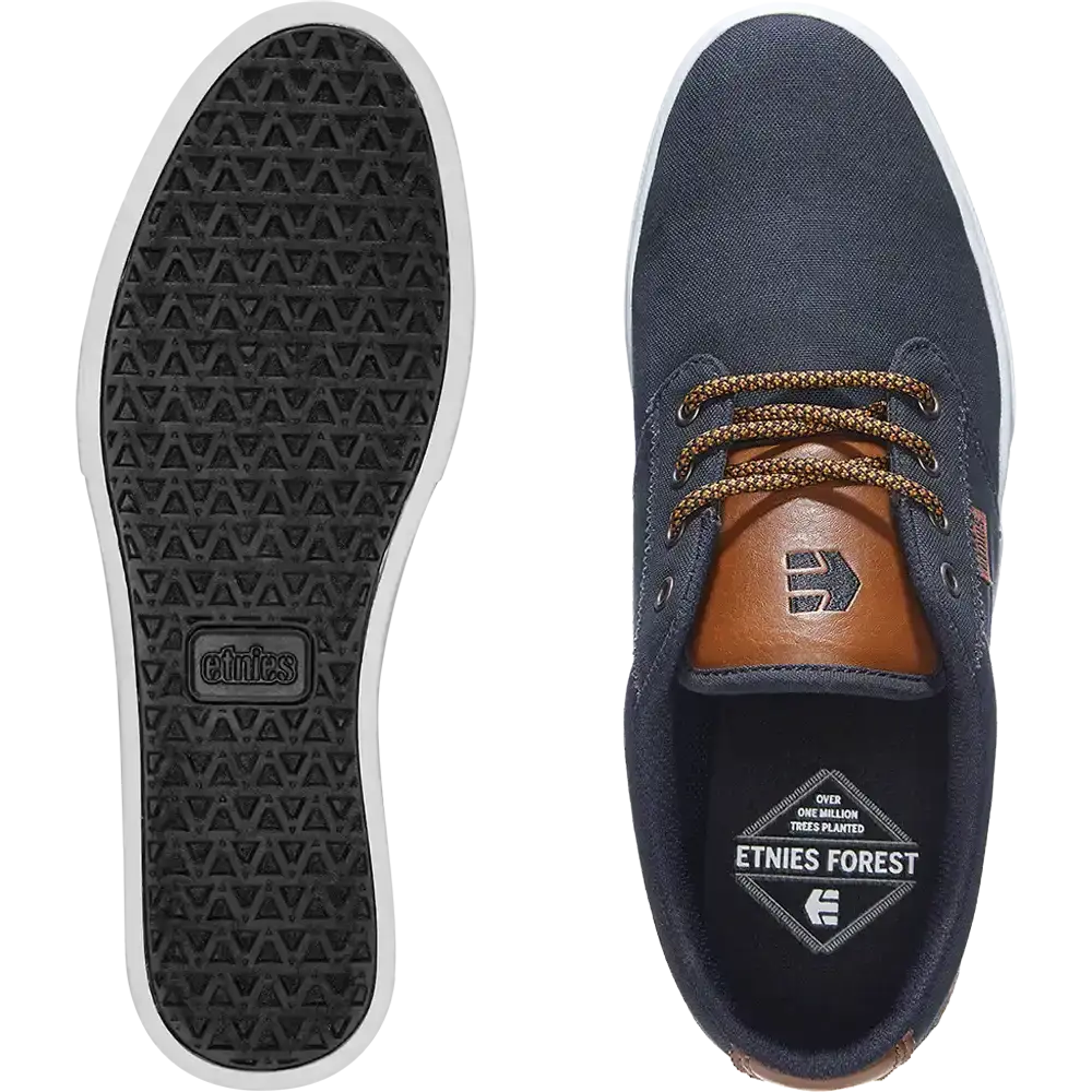 Jameson 2 Eco navy/tan/white - skate shoes | etnies Official Low-Top Shoe Etnies Skate Original Sustainability Gear