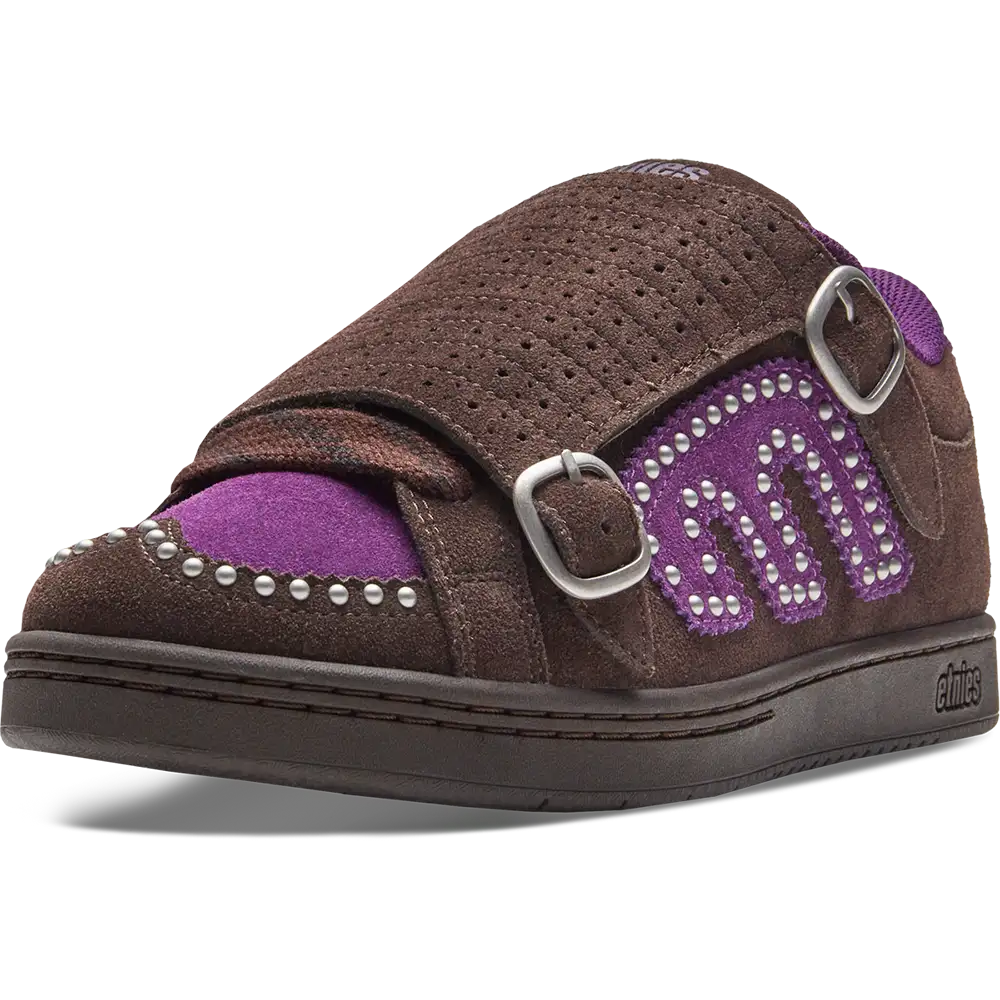 Kingpin Studs Brown/Purple Skate Shoe | etnies Official Etnies Skate Original Sustainability Gear