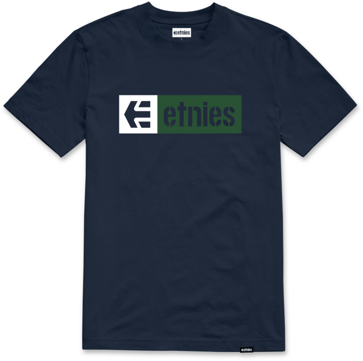 New box tee blue/green – men’s tee | etnies Official S/S Basic T-Shirt Etnies Skate Original Sustainability Gear