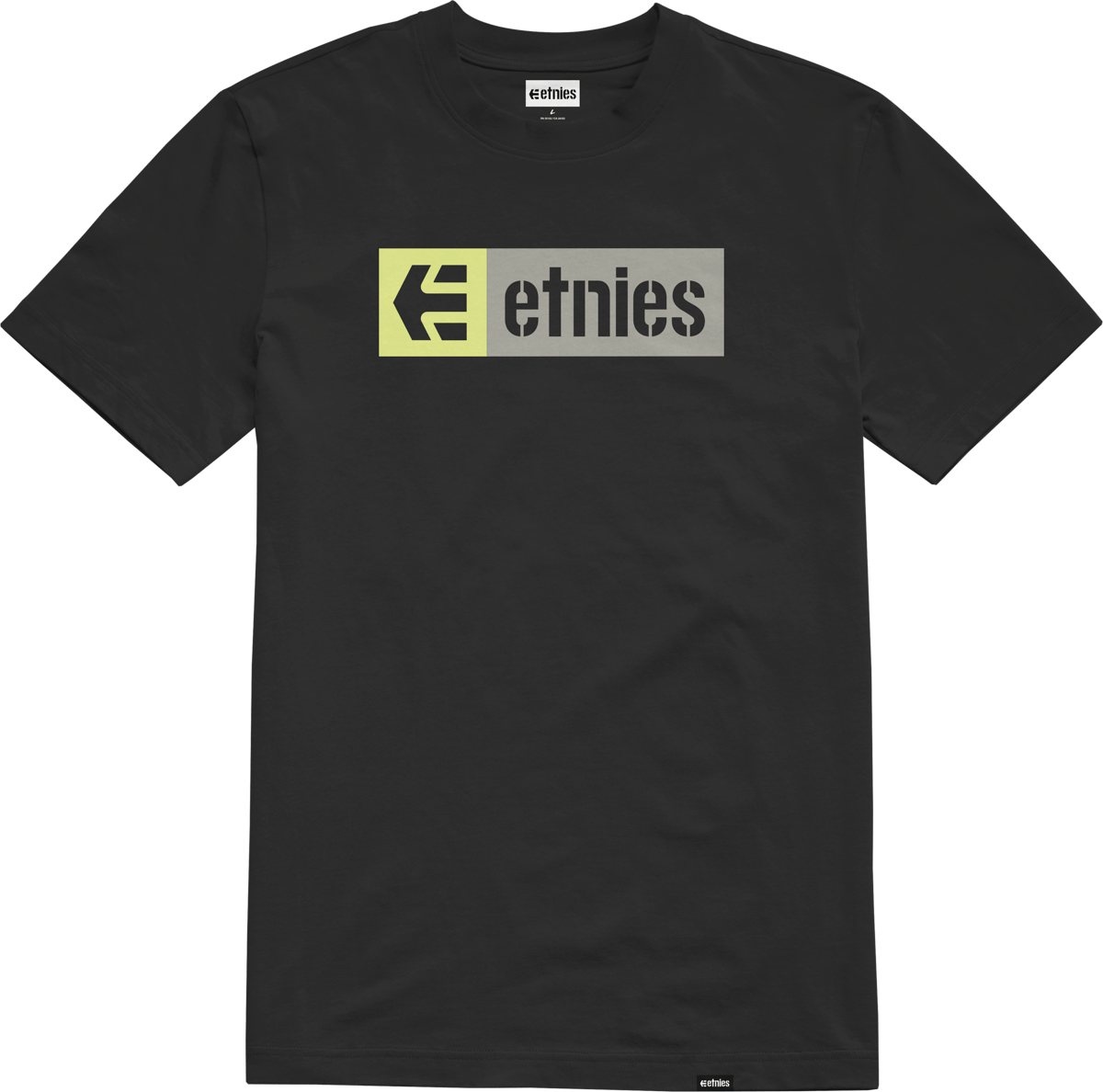 New Box Tee black/glam - t-shirt | etnies Official S/S Basic T-Shirt Etnies Skate Original Sustainability Gear
