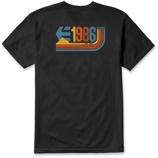 1986 tee black – men’s tee | etnies Official S/S Basic T-Shirt Etnies Skate Original Sustainability Gear