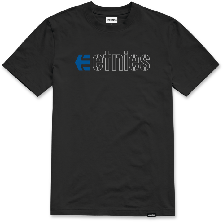 Ecorp tee black/blue/white – men’s tee | etnies Official S/S Basic T-Shirt Etnies Skate Original Sustainability Gear