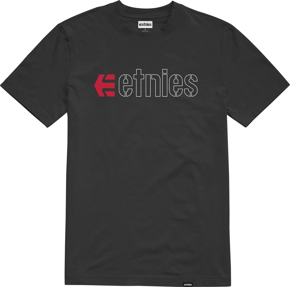 Ecorp Tee black/red/white - t-shirt | etnies Official S/S Basic T-Shirt Etnies Skate Original Sustainability Gear