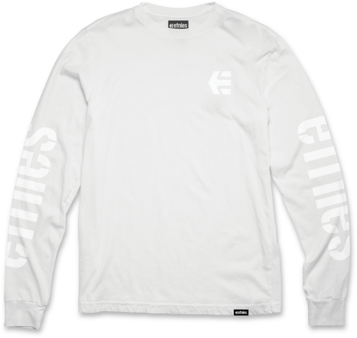 Icon LS tee white – men’s tee | etnies Official L/S Basic T-Shirt Etnies Skate Original Sustainability Gear
