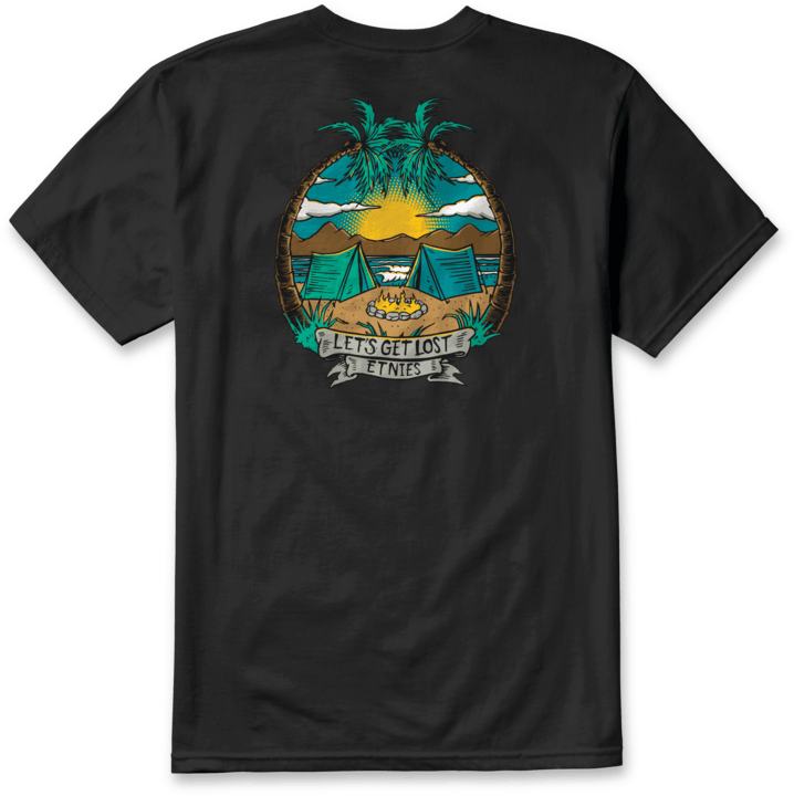 Camp vibes tee black – men’s tee | etnies Official S/S Basic T-Shirt Etnies Skate Original Sustainability Gear