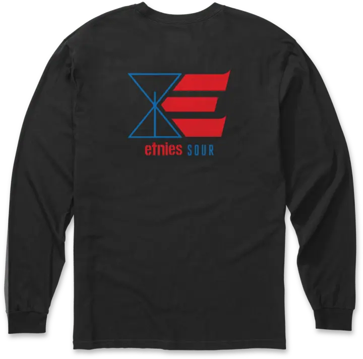 LS tee x Sour Solution black – men’s tee | etnies Official L/S Basic T-Shirt Etnies Skate Original Sustainability Gear