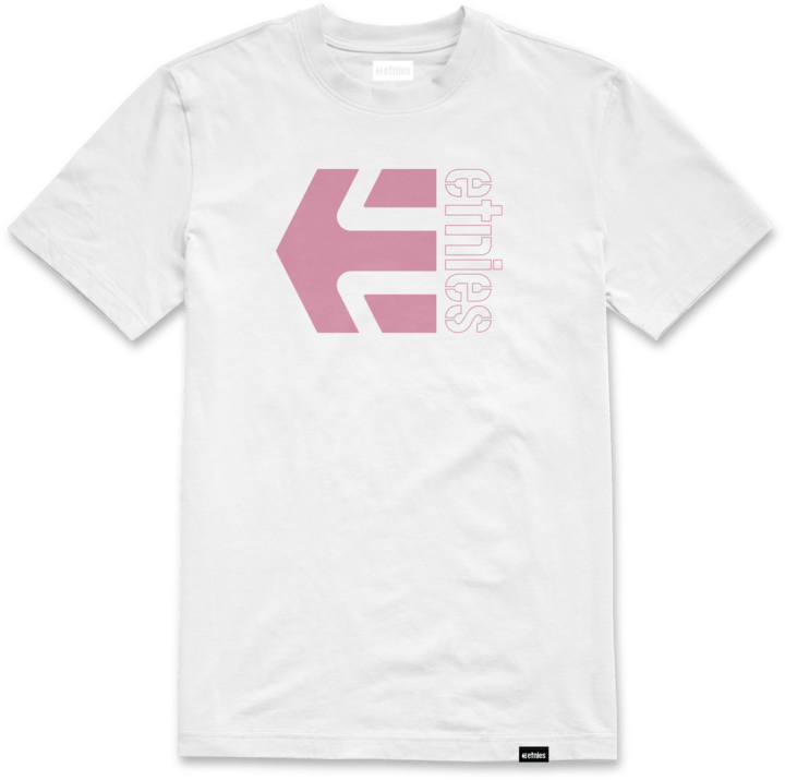 Corp combo tee white/pink – men’s tee | etnies Official S/S Basic T-Shirt Etnies Skate Original Sustainability Gear