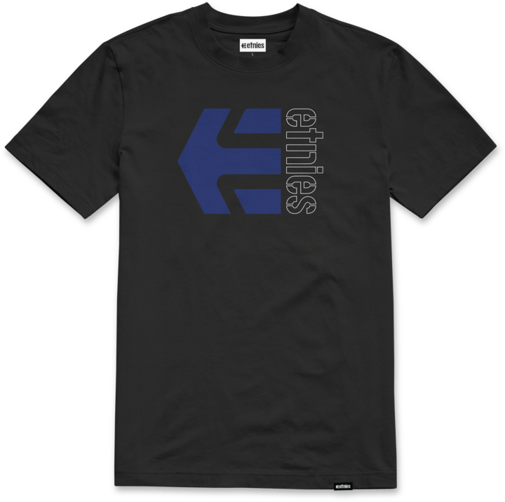 Corp combo tee black/blue – men’s tee | etnies Official S/S Basic T-Shirt Etnies Skate Original Sustainability Gear