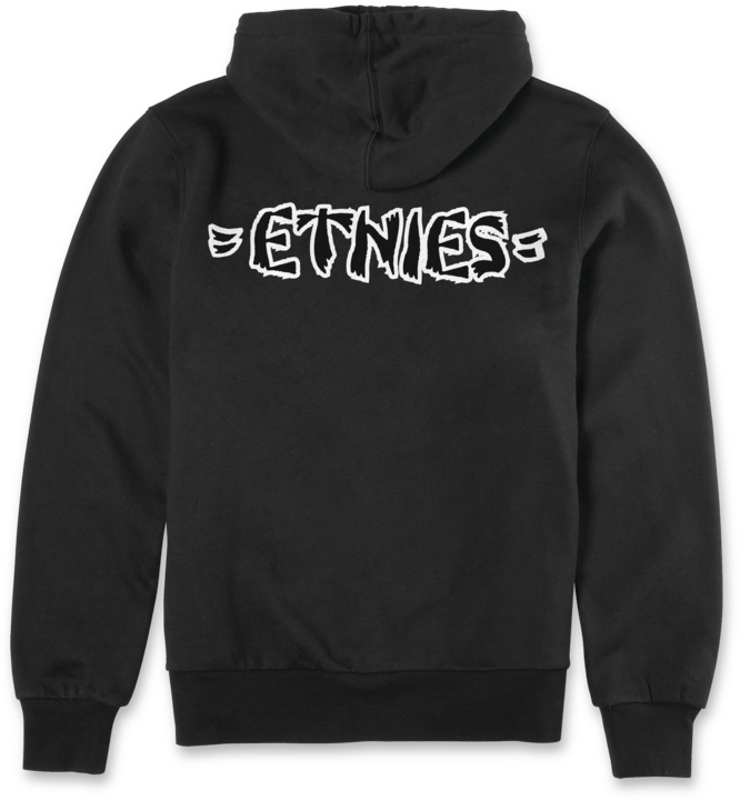 Rebel E pullover black – hoodie | etnies Official Screen Hooded Fleece Etnies Skate Original Sustainability Gear