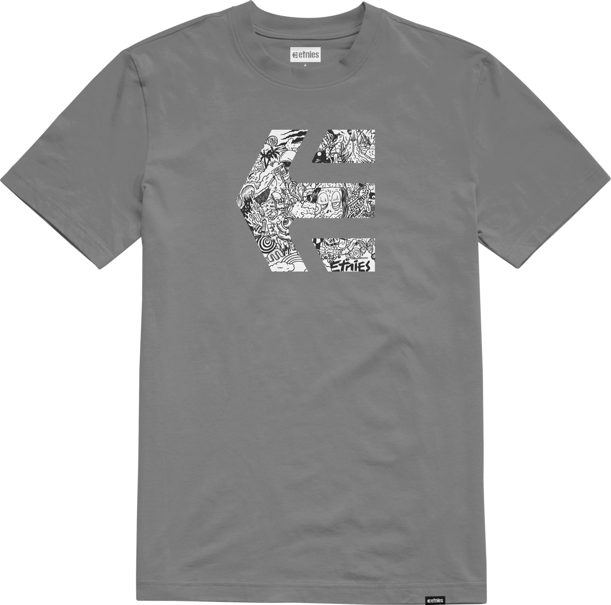 Icon Graphic Tee grey - t-shirt | etnies Official S/S Basic T-Shirt Etnies Skate Original Sustainability Gear
