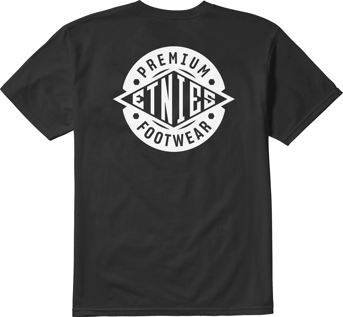 Premium Fw Tee black/white - t-shirt | etnies Official S/S Basic T-Shirt Etnies Skate Original Sustainability Gear