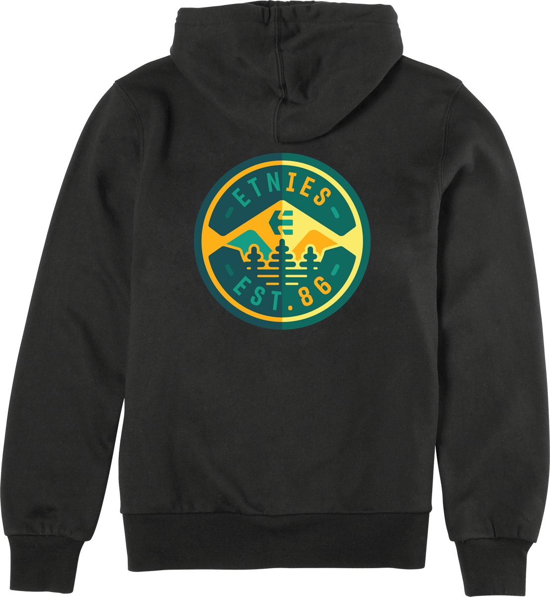 3 Pines Pullover black - pullover | etnies Official Screen Hooded Fleece Etnies Skate Original Sustainability Gear