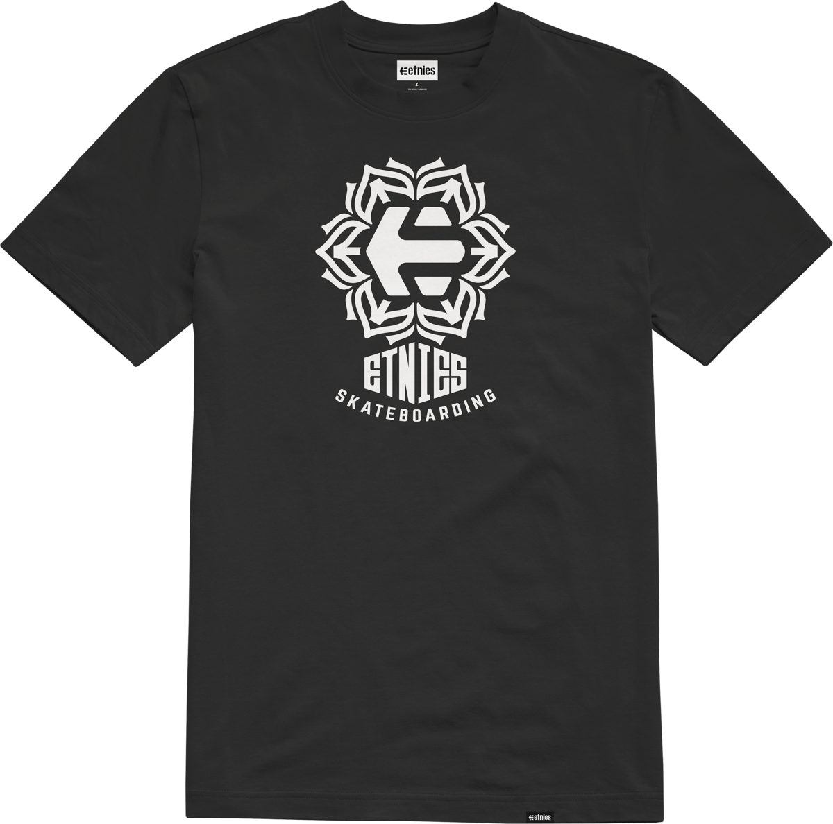 Snowflake Tee black - t-shirt | etnies Official S/S Basic T-Shirt Etnies Skate Original Sustainability Gear