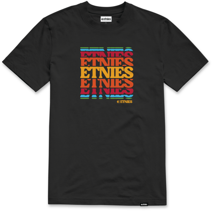 Stack Retro tee black – men’s tee | etnies Official S/S Basic T-Shirt Etnies Skate Original Sustainability Gear
