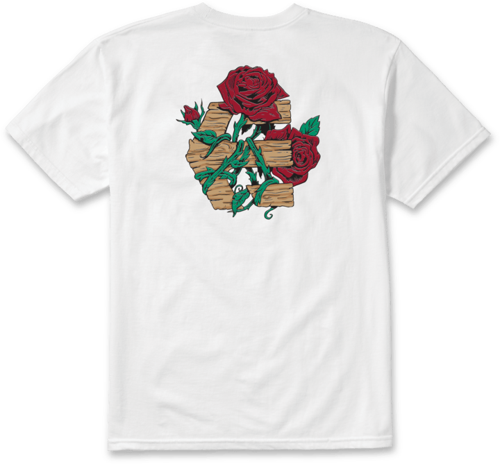 Rose Arrow tee white – men’s tee | etnies Official S/S Basic T-Shirt Etnies Skate Original Sustainability Gear
