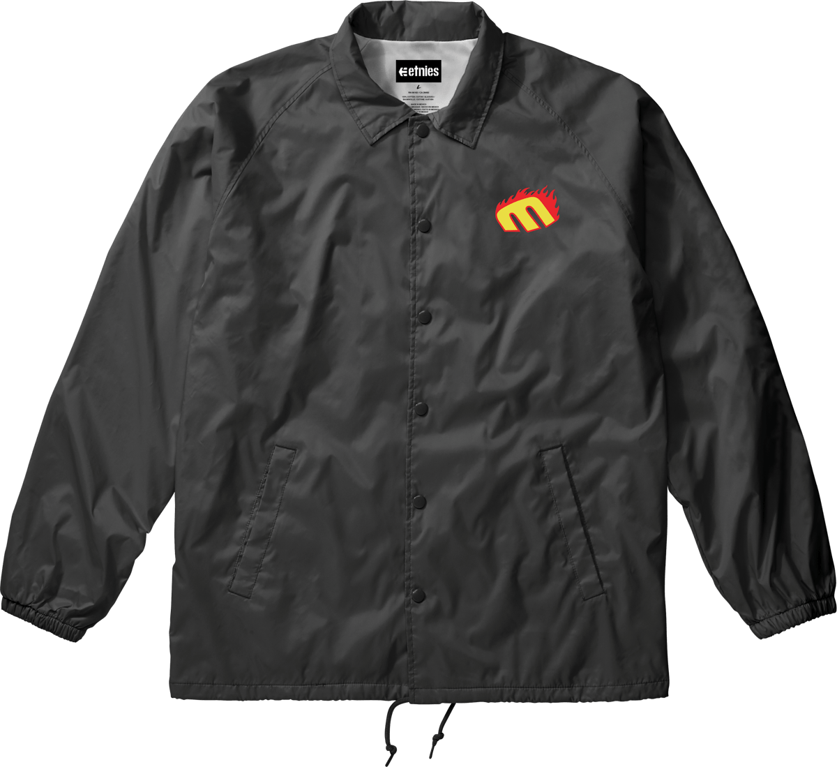 Santa Cruz Flame Coaches Jacket black - jackets | etnies Official