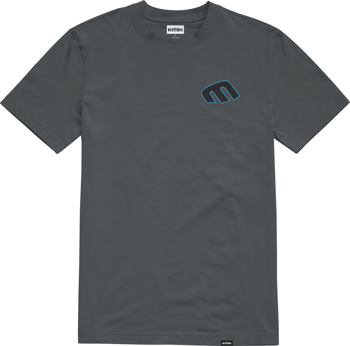 Retro Dot Tee X Santa Cruz charcoal - t-shirt | etnies Official S/S Basic T-Shirt Etnies Skate Original Sustainability Gear