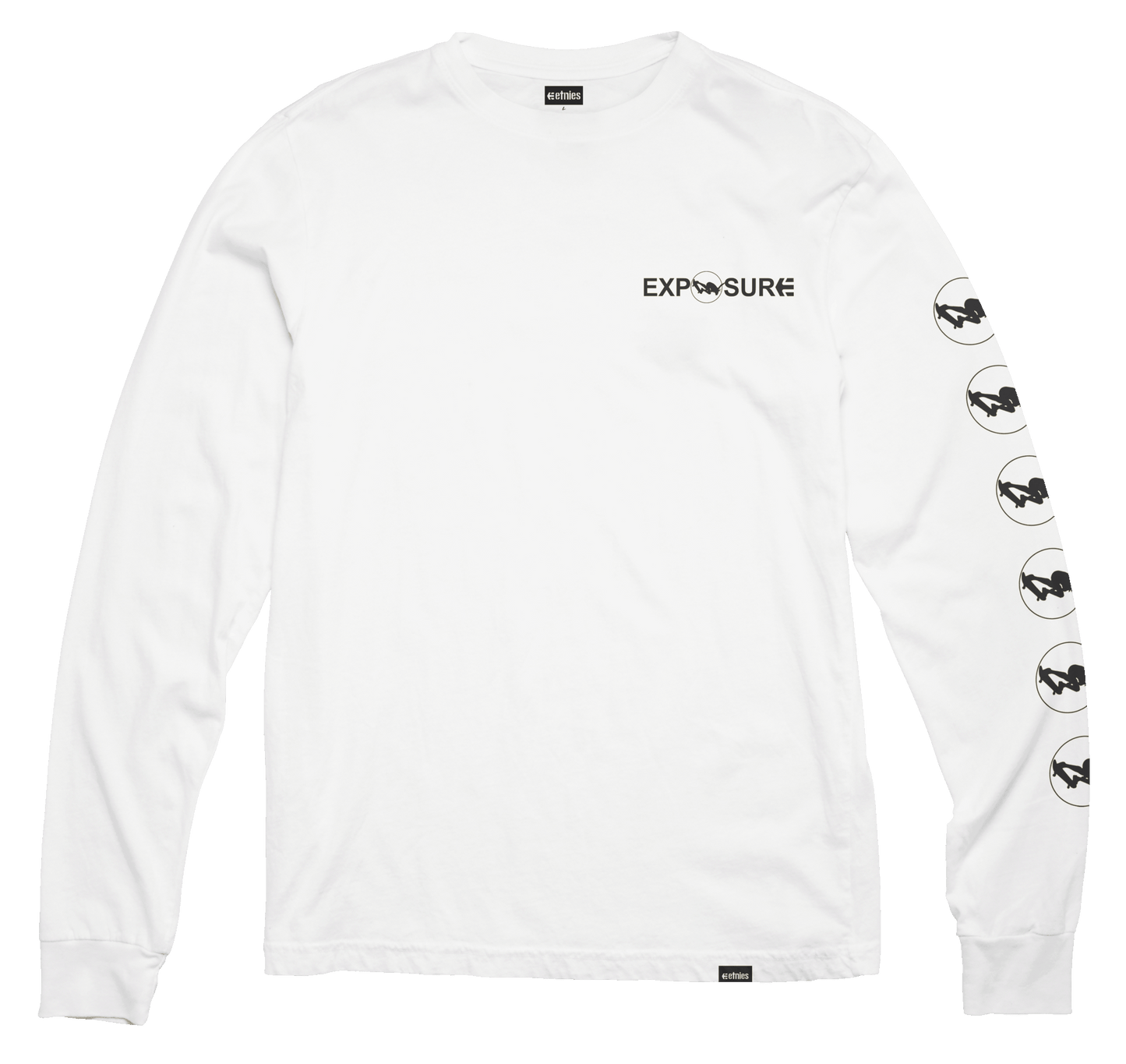 Exposure L/S Tee white - t-shirt | etnies Official L/S Basic T-Shirt Etnies Skate Original Sustainability Gear