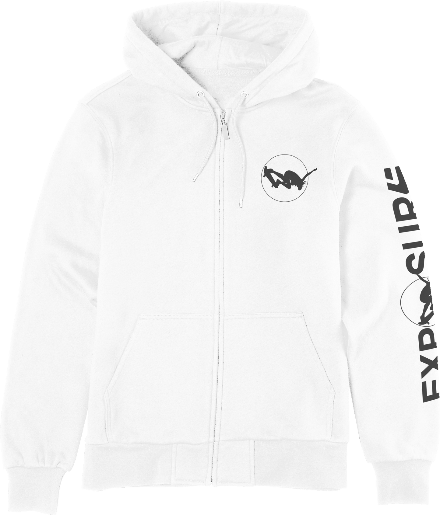 Exposure Zip Up white - shirts & tops | etnies Official Screen Hooded Fleece Etnies Skate Original Sustainability Gear