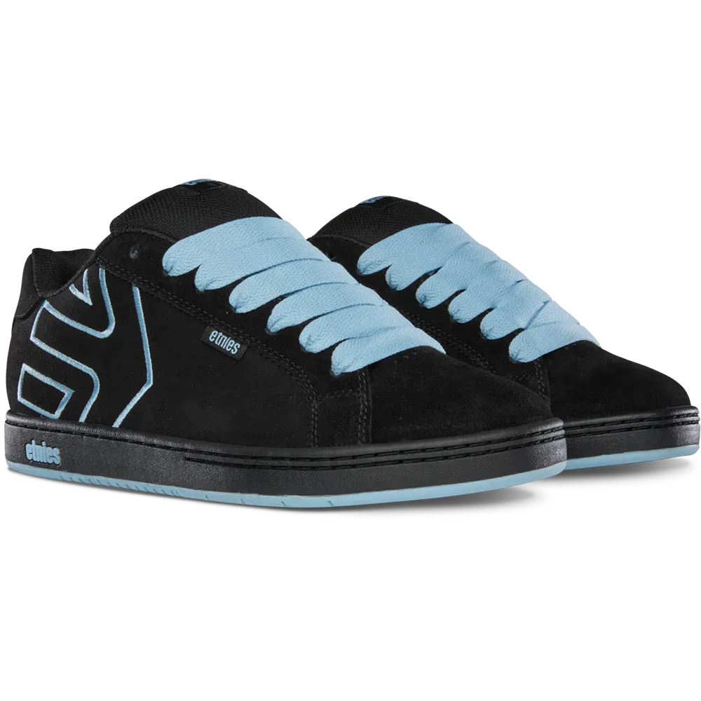 Black, Baby Blue Suede Skate Shoes – Fader | etnies Official etnies Skate Original Sustainability Gear