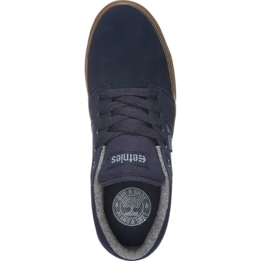 Barge Ls dark blue/gum - skate shoes | etnies Official Low-Top Vulcanized Etnies Skate Original Sustainability Gear