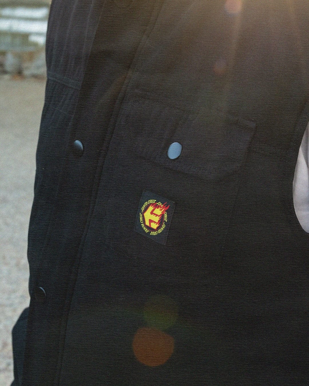 Santa Cruz Flame Vest black - vests | etnies Official Other Etnies Skate Original Sustainability Gear