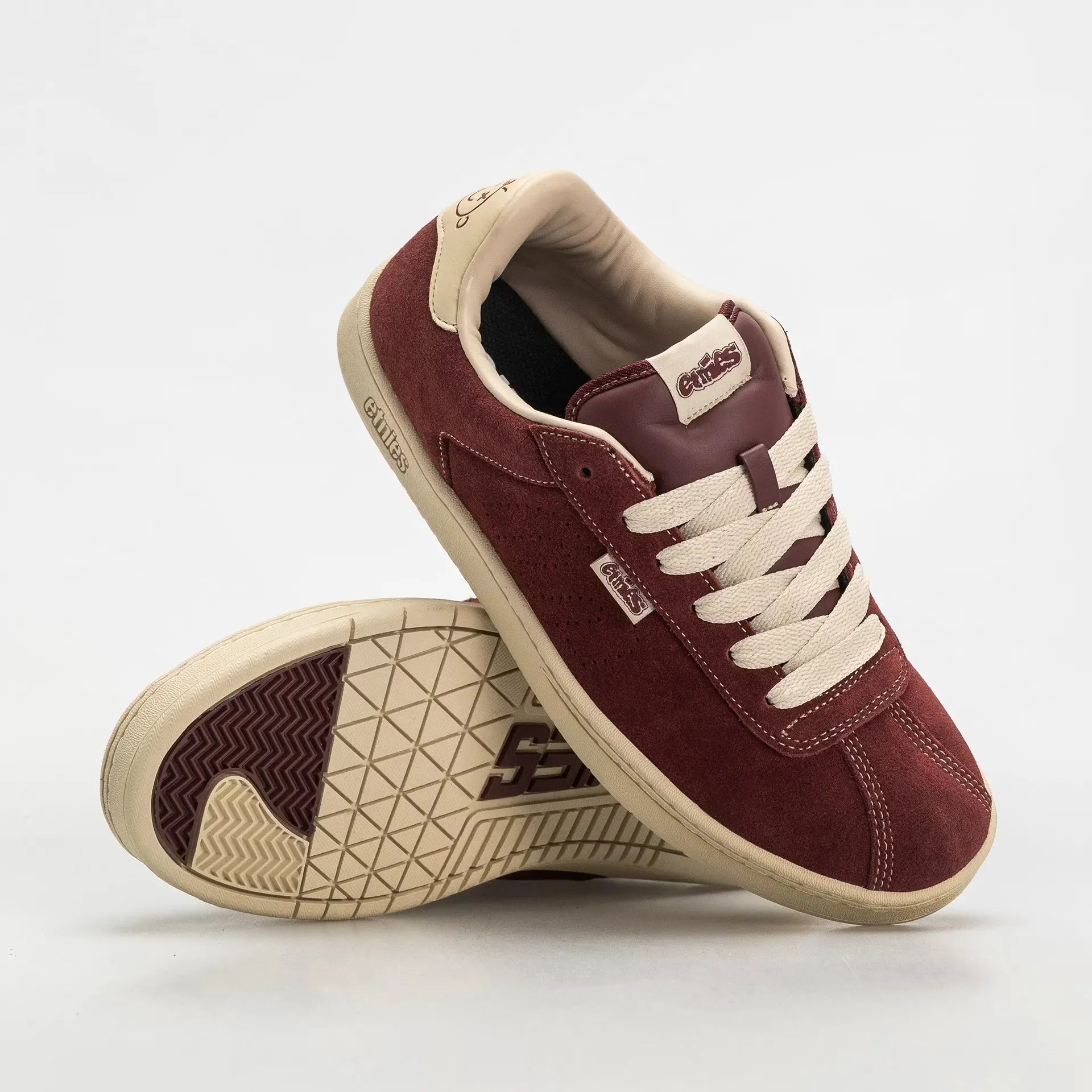 Scam Low-Top Skate Shoe Burgundy Tan | etnies Official Low-Top Shoe Etnies Skate Original Sustainability Gear