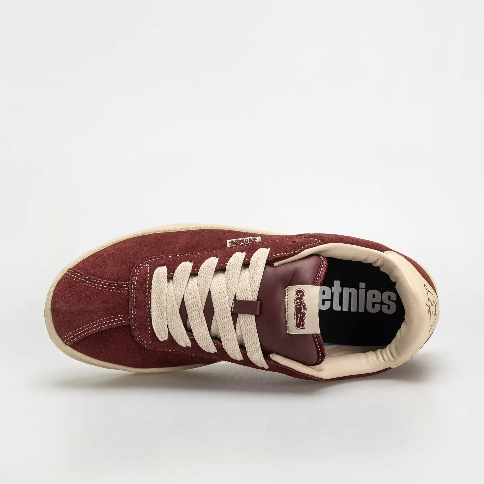 Scam Low-Top Skate Shoe Burgundy Tan | etnies Official Low-Top Shoe Etnies Skate Original Sustainability Gear