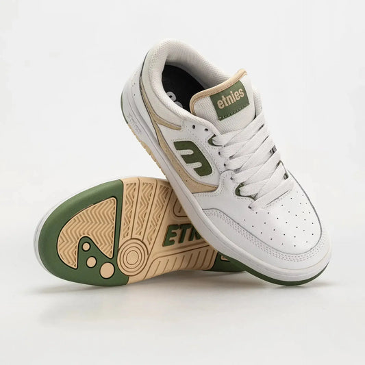 Loot Low - Top Skate Shoe White Green | etnies Official Low-Top Shoe Etnies Skate Original Sustainability Gear