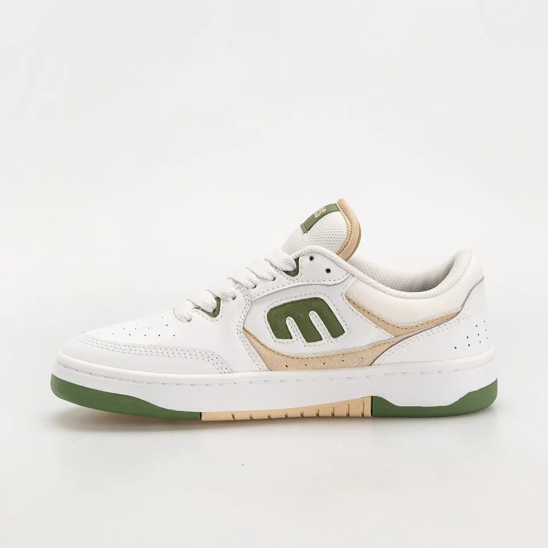 Loot Low - Top Skate Shoe White Green | etnies Official Low-Top Shoe Etnies Skate Original Sustainability Gear