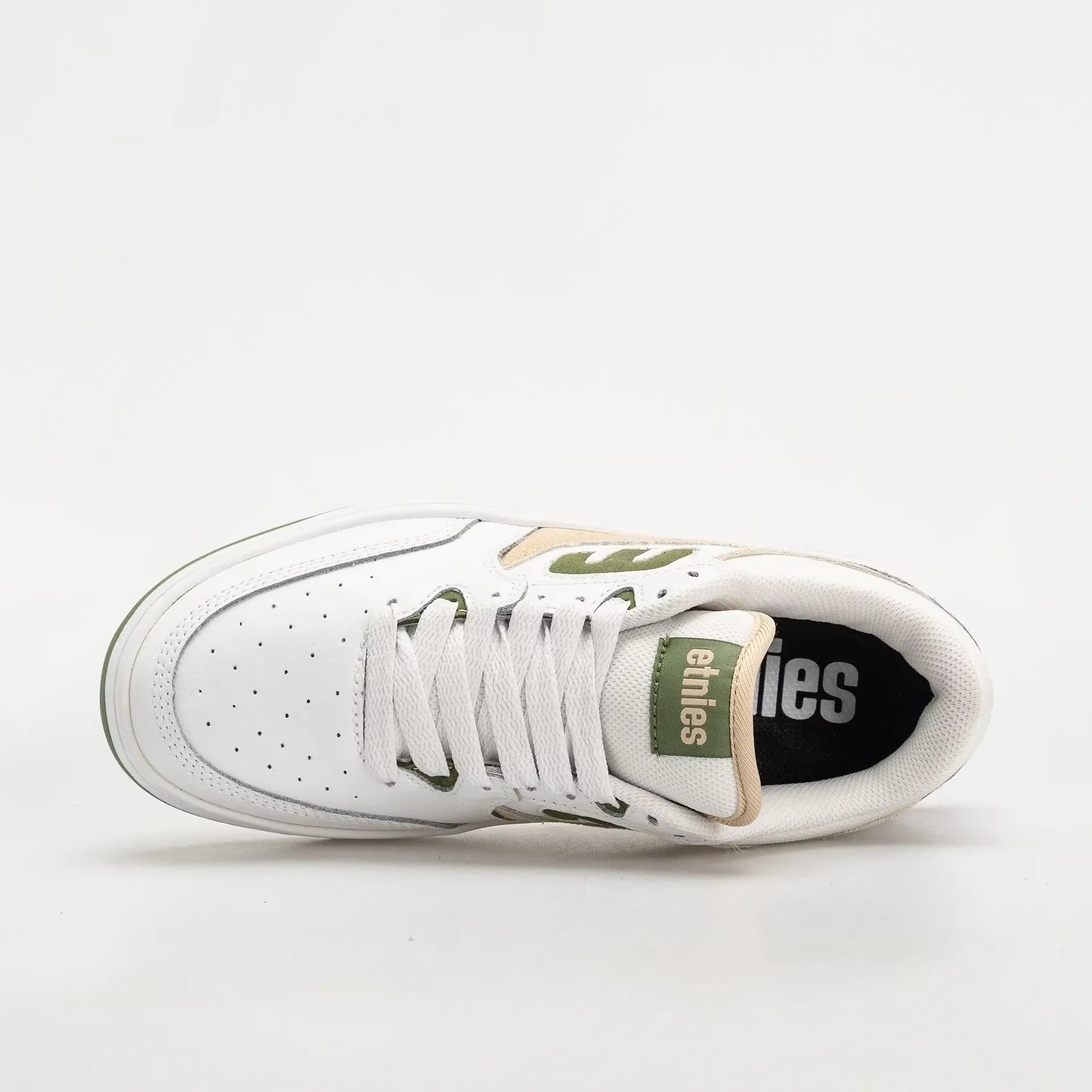 Loot Low - Top Skate Shoe White Green | etnies Official Low-Top Shoe Etnies Skate Original Sustainability Gear