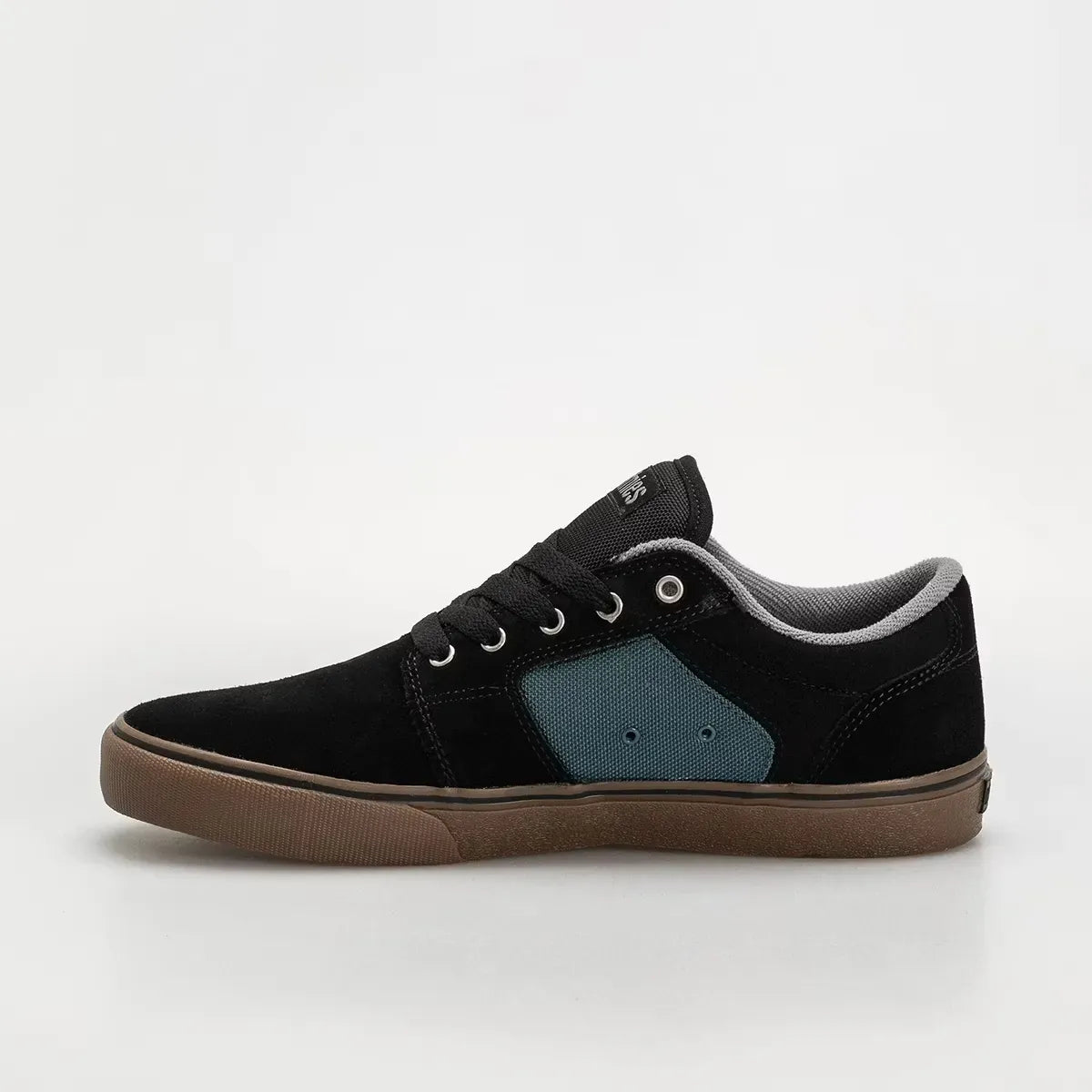 Barge LS Low - Top Vulcanized Black Teal | etnies Official Low-Top Vulcanized Etnies Skate Original Sustainability Gear
