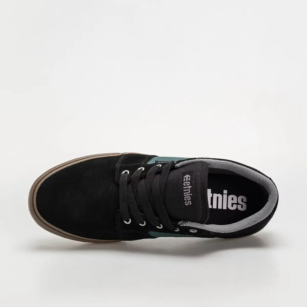 Barge LS Low - Top Vulcanized Black Teal | etnies Official Low-Top Vulcanized Etnies Skate Original Sustainability Gear