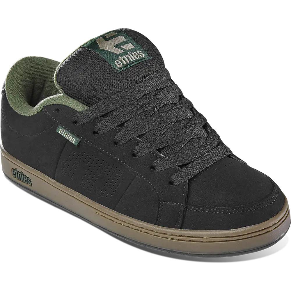 Kingpin black/green/gum - skate shoes | etnies Official Low-Top Shoe Etnies Skate Original Sustainability Gear