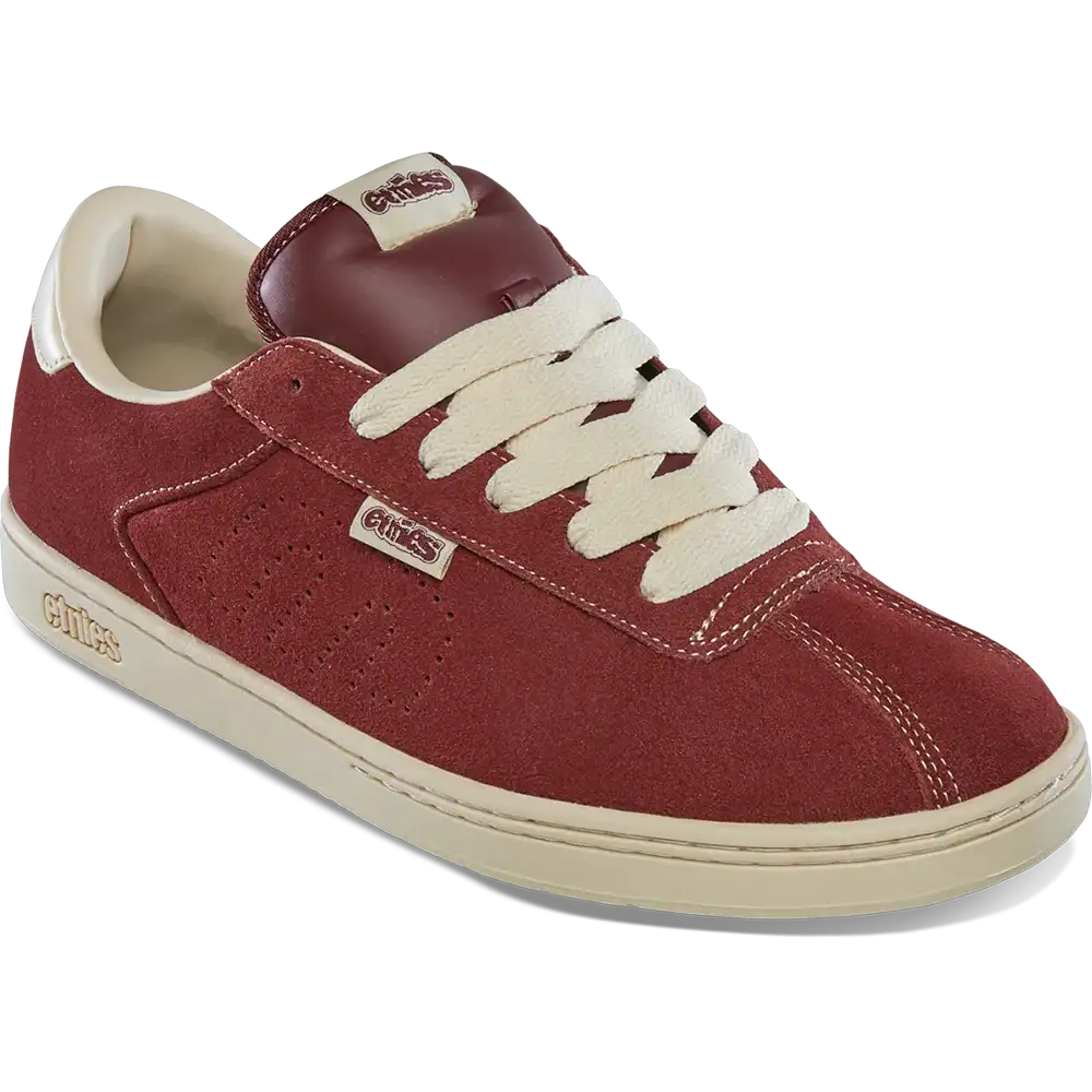 Scam Low-Top Skate Shoe Burgundy Tan | etnies Official Low-Top Shoe Etnies Skate Original Sustainability Gear