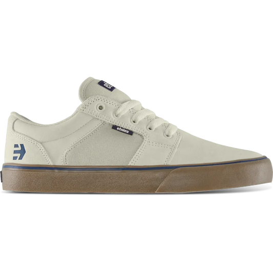 Barge LS Low - Top Vulcanized White Navy | etnies Official Low-Top Vulcanized Etnies Skate Original Sustainability Gear