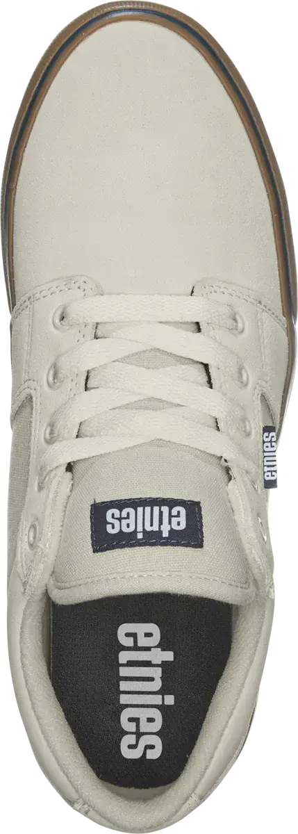 Barge LS Low - Top Vulcanized White Navy | etnies Official Low-Top Vulcanized Etnies Skate Original Sustainability Gear