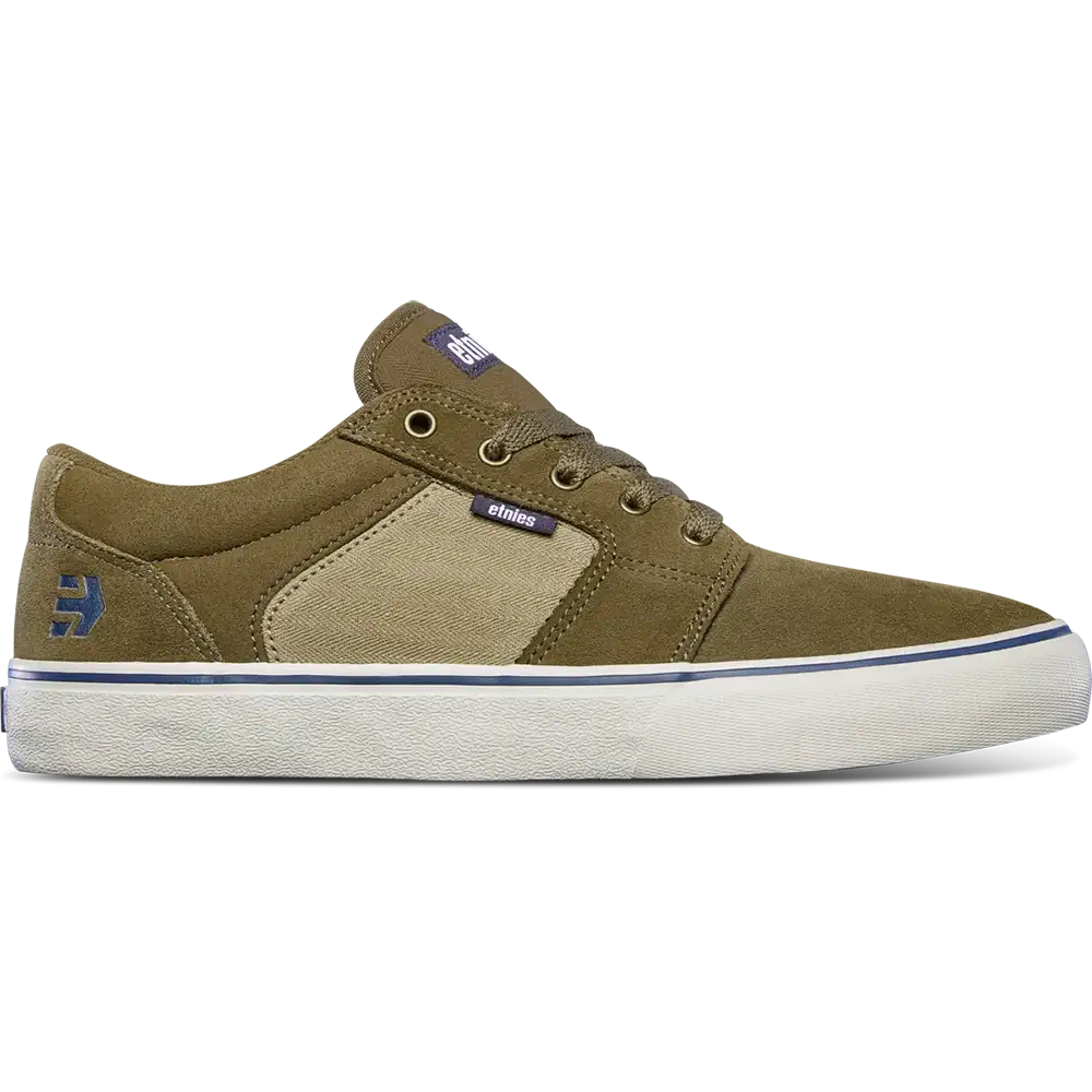Barge LS Low-Top Vulcanized Brown Tan Blue | etnies Official Low-Top Vulcanized Etnies Skate Original Sustainability Gear