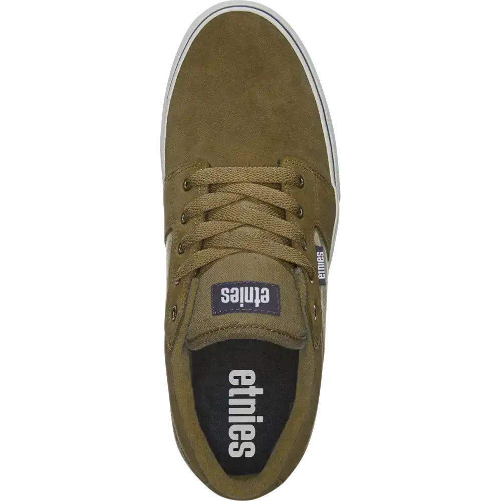 Barge LS Low-Top Vulcanized Brown Tan Blue | etnies Official Low-Top Vulcanized Etnies Skate Original Sustainability Gear