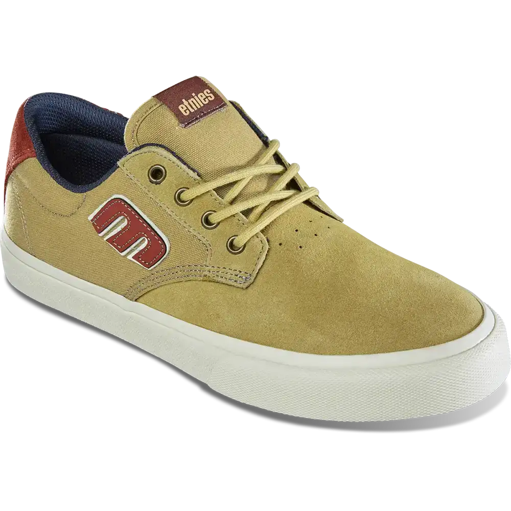 Barge Plus Vulcanized Tan Brown Skate Shoe | etnies Official Low-Top Vulcanized Etnies Skate Original Sustainability Gear