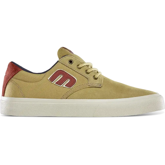Barge Plus Vulcanized Tan Brown Skate Shoe | etnies Official Low-Top Vulcanized Etnies Skate Original Sustainability Gear