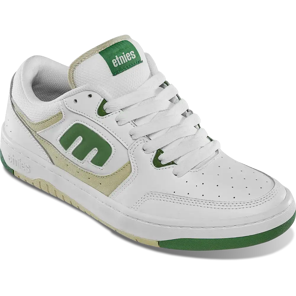 Loot Low - Top Skate Shoe White Green | etnies Official Low-Top Shoe Etnies Skate Original Sustainability Gear