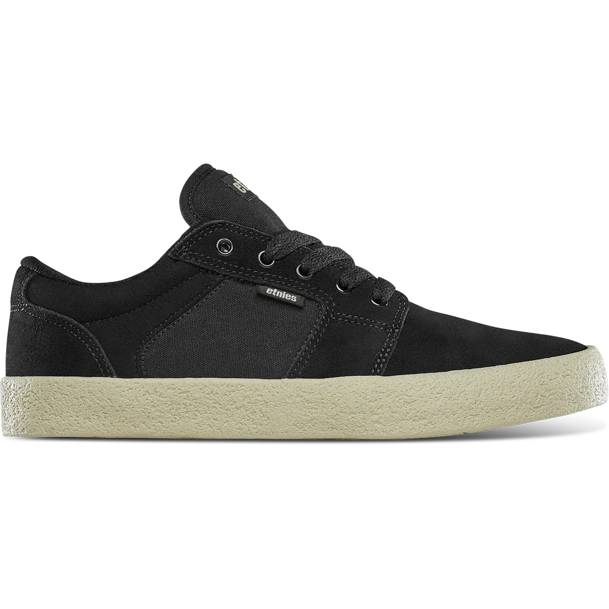 Barge LS Premium Vulcanized Dark Black | etnies Official Low-Top Vulcanized Etnies Skate Original Sustainability Gear
