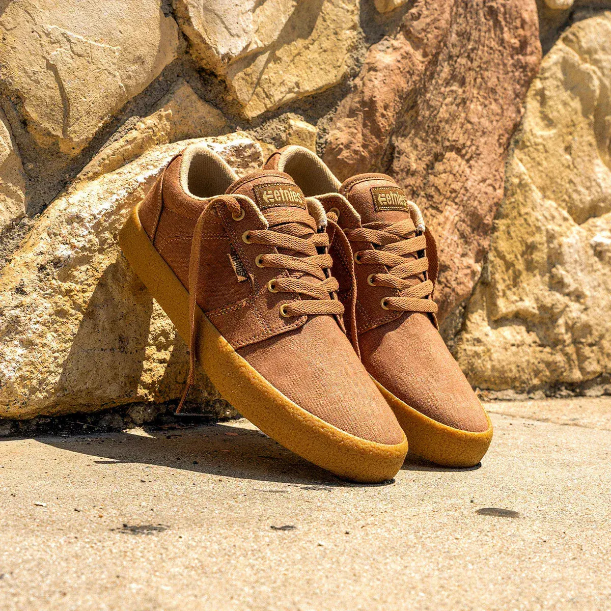 etnies BARGE LS スニーカー 6.5新品未使用箱付き Barge LS Premium Vulcanized Brown Beige Gum | etnies Official