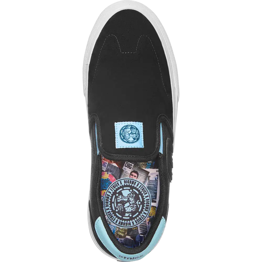 Lo-Cut Slip X Dig black/blue - skate shoes | etnies Official Low-Top Shoe Etnies Skate Original Sustainability Gear