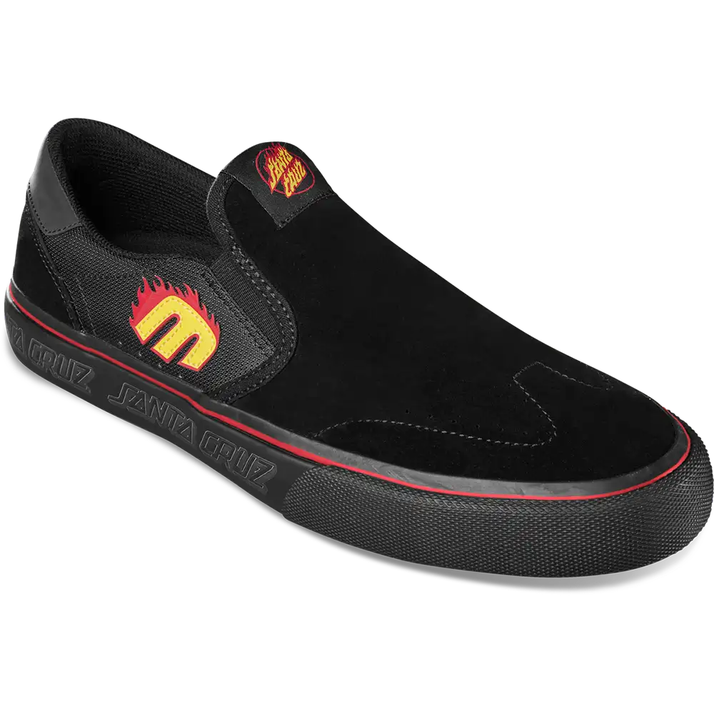 Lo-Cut Slip X Santa Cruz black - skate shoes | etnies Official Low-Top Vulcanized Etnies Skate Original Sustainability Gear