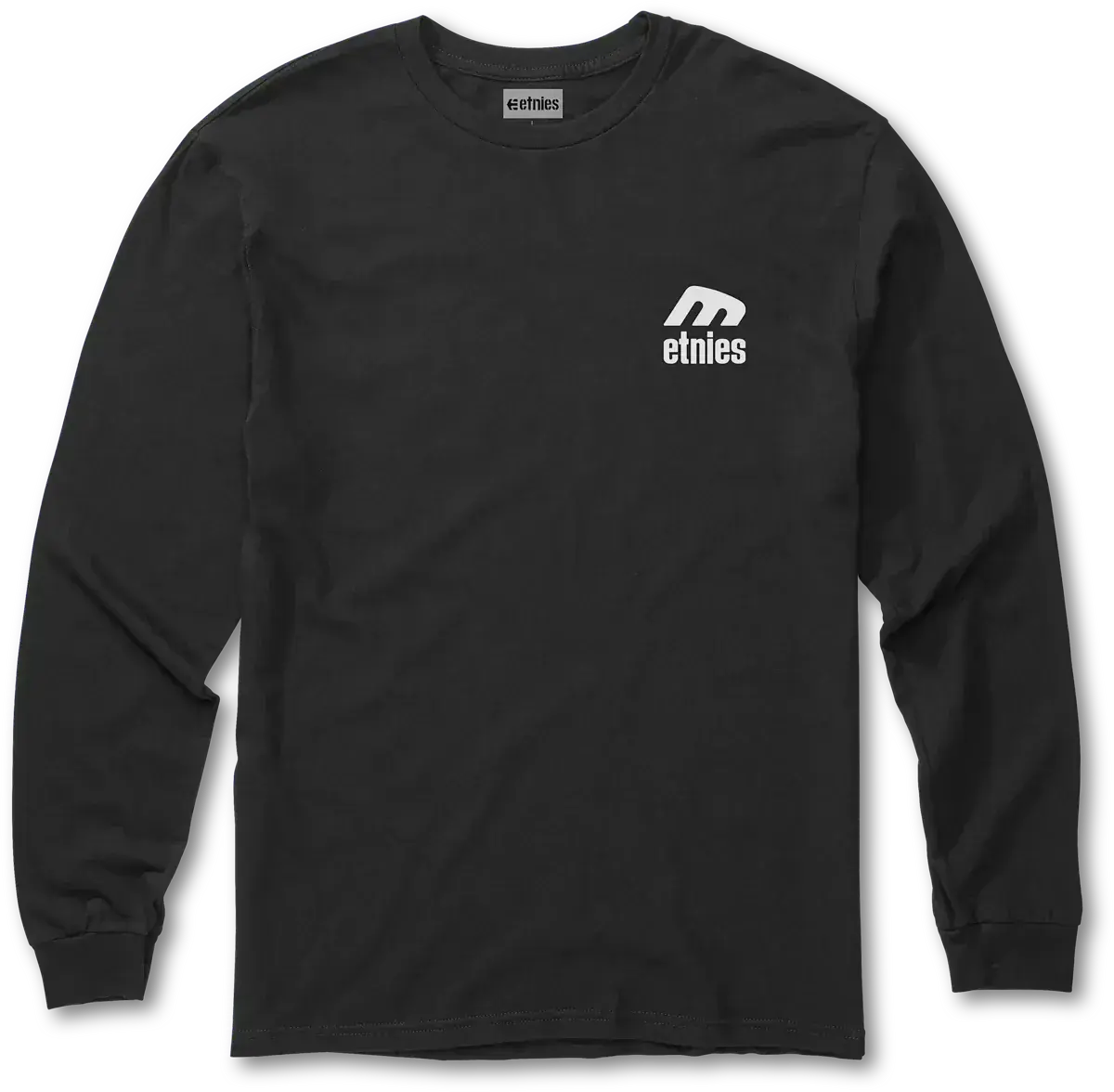Icon L/S Tee Black/White – Classic Fit | etnies Official L/S Basic T-Shirt Etnies Skate Original Sustainability Gear