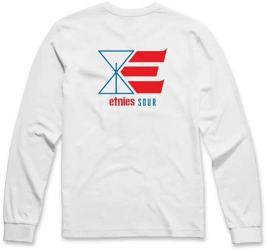 LS tee x Sour Solution white – men’s tee | etnies Official L/S Basic T-Shirt Etnies Skate Original Sustainability Gear